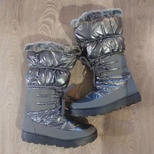 Silver boots